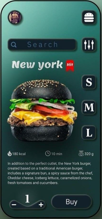 App bán hamburger