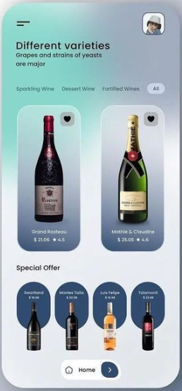 App bán rượu vang